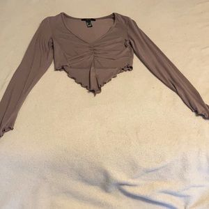 Long sleeve crop top